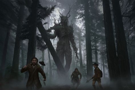 #Fantasy #Creature #Dark #Forest #Giant #Monster #Tree #1080P #wallpaper #hdwallpaper #desktop Tree Monster, Conifer Forest, Forest Party, Fantasy Forest, 다크 판타지, Forest Creatures, Monster Concept Art, Fantasy Monster, Scary Art