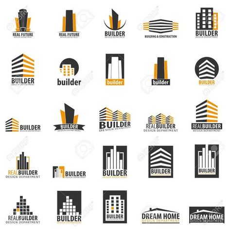 Best Logo Design Creative Building Logo Design Creative, Construction Building Logo, Logo Building Design, Architecture Logo Design, Building Logo Design, Font Ideas Alphabet, Property Logo Design, Best Canva Fonts, Logo Building