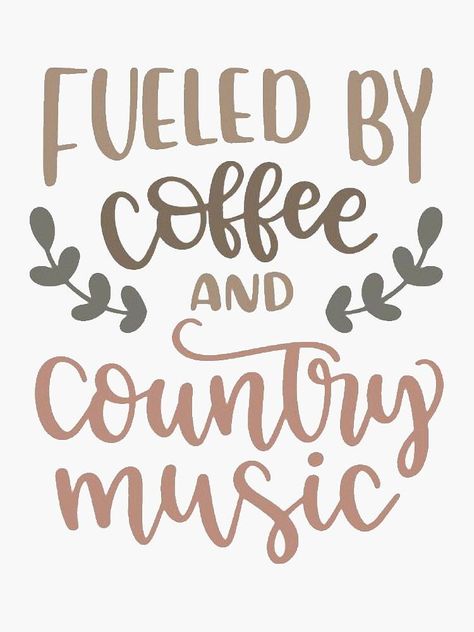 Music Painting Ideas, Fueled By Coffee, Music Painting, Country Music, Painting Ideas, Coffee, For Sale, Music