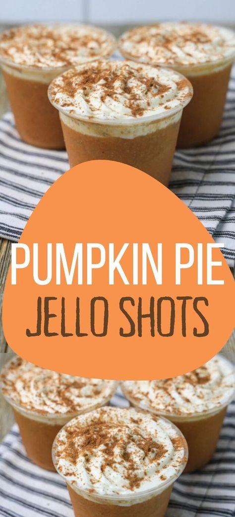 Fall Jello Shots, Thanksgiving Jello, Holiday Jello Shots, Halloween Jello Shots, Halloween Jello, Jelly Shots, Pudding Shots, Pumpkin Pudding, Jello Shot Recipes