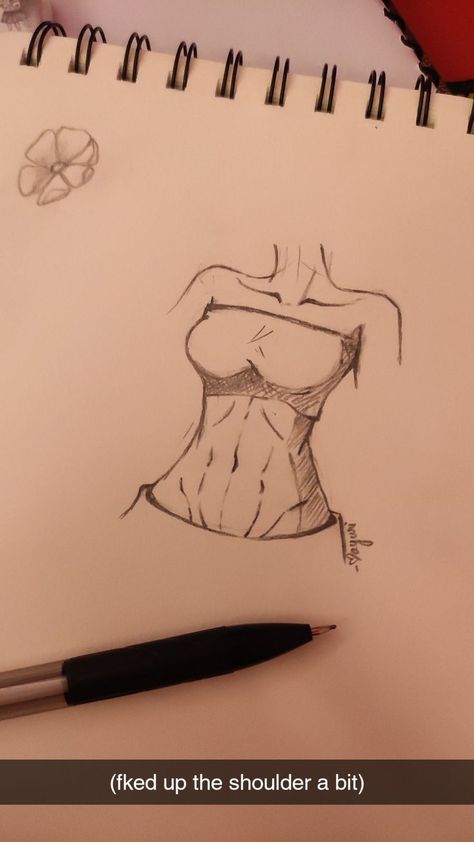 Muscles Drawing Female, Woman Abs Drawing, Tank Top Drawing Reference Female, Drawing Abs Tutorial, Muscular Woman Sketch, How To Draw Abs Female, Female Abs Drawing, How To Draw Abs On Women, Female Abs Drawing Reference