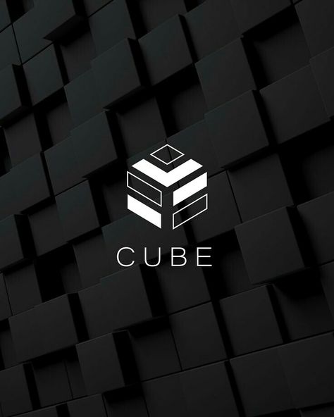 Cube Logo Design Ideas, Cube Illustrator, Box Logo Design Ideas, Cube Graphic Design, Cube Logo Design, Modular Logo, Buttons Illustration, Modern Logo Design Minimalist, Mercury Logo