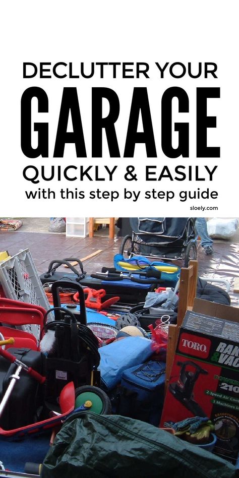 Declutter Garage, Organize Hacks, Garage Clutter, Garage Organization Tips, Garage Organisation, Clean Garage, Garage Organize, How To Declutter, Declutter Your Life