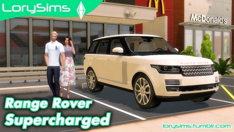 Lory Sims: Land Rover Range Rover Supercharged • Sims 4 Downloads Sims 4 Car Mod, Sims 4 Couple Poses, The Sims 4 Lots, Alpha Cc, Range Rover Supercharged, Cc Furniture, Sims 4 Mm Cc, Sims 4 Game Mods, Tumblr Sims 4