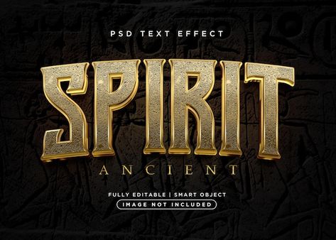 3d style spirit text effect | Premium Psd #Freepik #psd #number-effect #typo #yellow-text #font-effect Scary Text, Sparkle Text, Photoshop Fonts, Textured Lettering, Poster Text, Photoshop Text Effects, Typographic Logo Design, Space Text, Photoshop Text