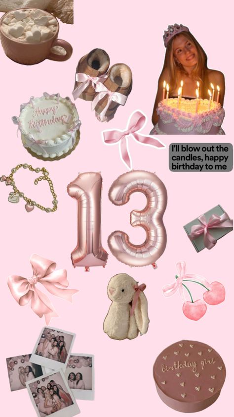 13ty Birthday Party Ideas, 13 Birthday Wallpaper, Birthday 13 Aesthetic, 13 B Day Party Ideas, 13 Birthday Aesthetic, 13 Th Birthday, 13th Birthday Aesthetic, 14th Birthday Aesthetic, 13th Birthday Themes