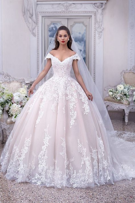 Wedding Dress Tea Length, Wedding Dress Silk, Demetrios Wedding Dress, Crop Top Wedding Dress, Silhouette Wedding, Wedding Dress Style, Dresses Romantic, Cathedral Train, Wedding Silhouette