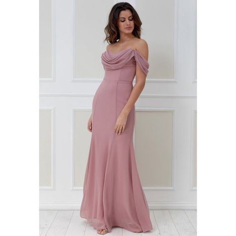 Cowl Neck Maxi Dress, Dusty Pink Dresses, Pink Gowns, Sequin Maxi Dress, Blush Dresses, Evening Dresses Elegant, Chiffon Maxi, Chiffon Maxi Dress, Striped Maxi Dresses