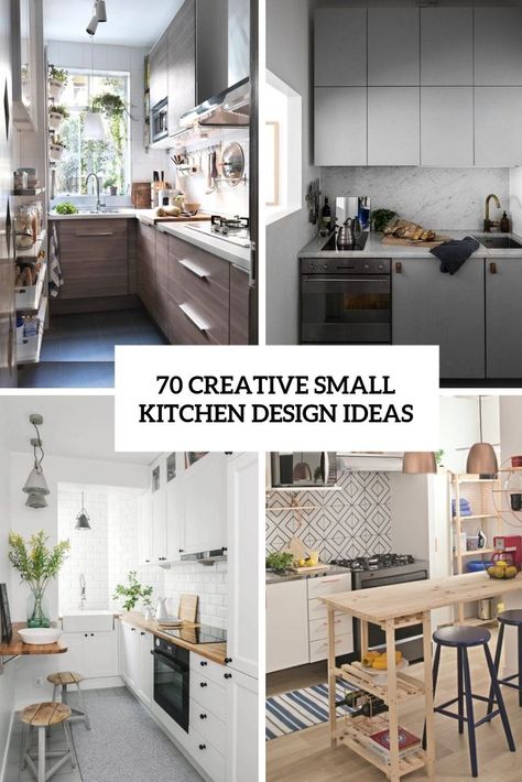 70 Creative Small Kitchen Design Ideas Creative Small Kitchen, Stylish Small Kitchen, Small Kitchen Ideas On A Budget, Small Kitchen Design Ideas, Kitchen Remodel Pictures, Small Kitchen Design, Small Kitchen Island, Small Kitchen Storage, Small Kitchen Ideas