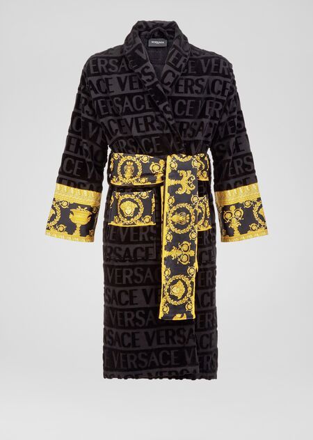 Versace Bathrobe, Terry Robe, Versace Logo, Versace Home, Printed Sleeves, Gowns Dresses, Versace, Lounge Wear, Nordstrom