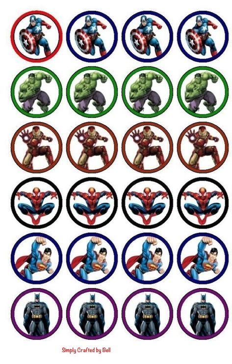 View Digital Products by SimplyCraftedbyBell on Etsy Marvel Cupcakes, Avengers Cupcakes, Captain America Cupcakes, Avengers Cupcakes Toppers, Avenger Cupcakes, Toppers Cupcakes, Superhero Cupcake Toppers, Superhero Cupcakes, Delray Beach Florida