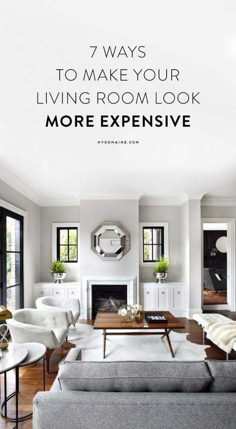 Make your living room look like a million bucks without spending the money. Design Salon, Beautiful Rooms, Livingroom Layout, Living Room Diy, Living Room Grey, Room Layout, Living Room Inspiration, Living Room Interior, Room Interior