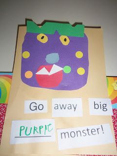 Mrs. Wood's Kindergarten Class: monsters Create A Monster, Big Green Monster, Color Monster, October Classroom, Fall Harvest Party, Kindergarten Colors, Harvest Party, Monster Face, Green Monster