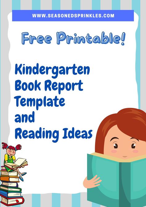 A book report printable template perfect for young learners in pre k , kindergarten and first grade Book Report Worksheet, Kindergarten Book Report, Book Report Printable, Teaching Story Elements, Book Report Template, Book Review Template, Easy Books, Kindergarten Books, New Template