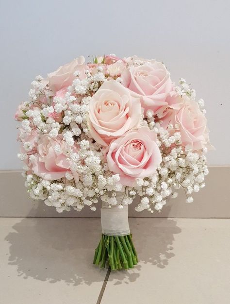 Soft Pink Rose Bouquet, Pink And White Rose Bouquet Wedding, Pastel Rose Bouquet, White And Pink Bouquet Wedding, Wedding Bouquets Bride Pink, White And Light Pink Bouquet, Hyacinth Bridal Bouquet, White And Pink Roses Bouquet, Pink Flower Bouquet Wedding