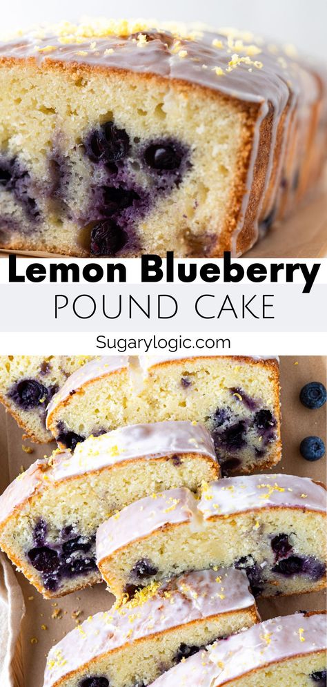 Discover the magic of classic baking with this easy recipe for a Lemon Blueberry Pound Cake Loaf. Immerse your senses in the fresh zing of lemon flavor, paired perfectly with the sweet juicy blueberries. Drizzled with a delicious lemon glaze, every slice promises a refreshing delight. Experience bakehouse perfection in your kitchen today! Pound Cake Loaf Recipe, Pound Cake Loaf, Lemon Blueberry Pound Cake, Blueberry Pound Cake, Recipe With Lemon, Cake Loaf, Lemon Drizzle Cake, Lemon Icing, Blueberry Lemon Cake