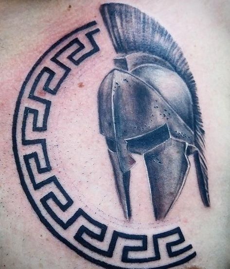 Spartan Helmet Tattoo, Gladiator Tattoo, Helmet Tattoo, Tatuagem Masculina Pequena, Spartan Tattoo, Silver Texture, Tattoo Chest, Military Tattoos, Warrior Tattoos