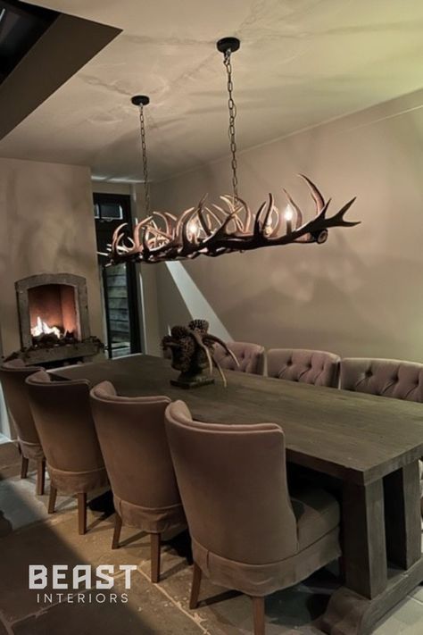 Deer Antler Chandelier Dining Room, Deer Chandelier Antlers, Antler Chandelier Diy, Deer Head Decor Living Room Farmhouse, Antlers Chandelier, Diy Antler Chandelier, Antler Chandelier Dining Room, Moose Antler Decor, Deer Antler Lamps