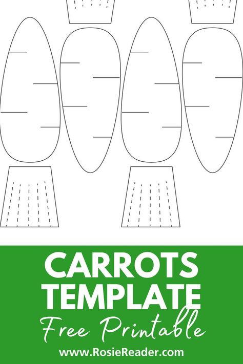 This carrots template free printable is terrific for kids crafts! Carrot Template, Two Year Old Crafts, Carrot Patch, Template Free Printable, Reading Adventure, Make Believe, Art N Craft, Templates Printable Free, Farmer's Market