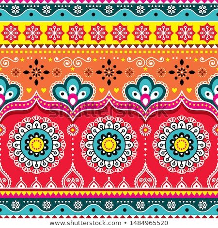 Indian Truck Art, Indian Truck, Truck Art Pakistan, India Pattern, Textile Prints Design, Indian Patterns, Truck Art, Diy Rhinestone, Thai Art