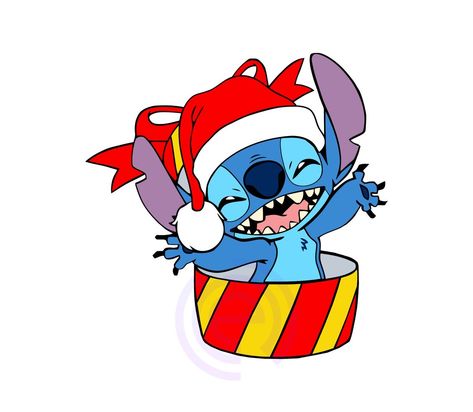 Disney Merry Christmas, Easy Disney Drawings, Lilo And Stitch Drawings, Stitch Toy, Images Disney, Stitch Drawing, Stitch Cartoon, Stitch And Angel, Cute Stitch