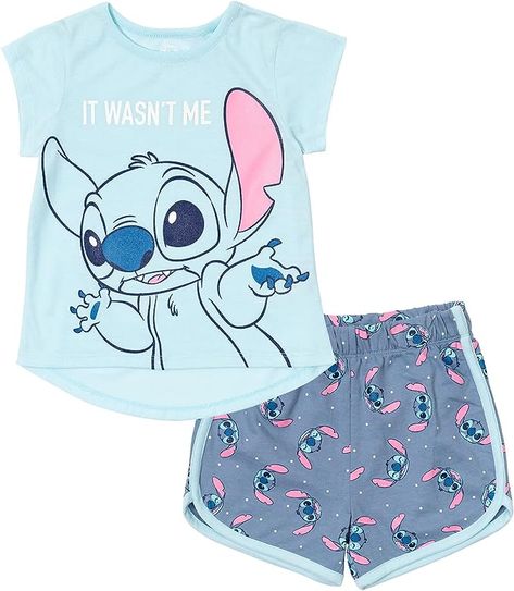 Terry Shorts Outfit, Disney Animated Movies, Lilo Y Stitch, French Terry Shorts, Shorts Outfit, Terry Shorts, Lilo Stitch, Disney Lilo, Girls T Shirt