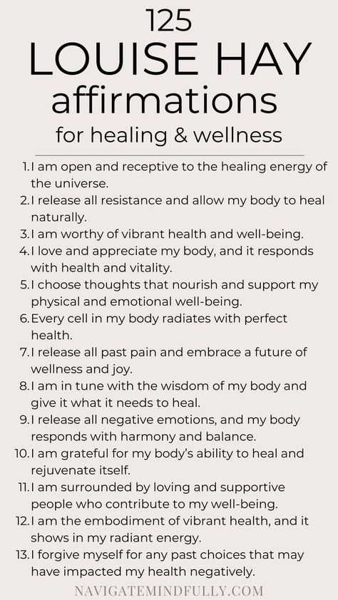 wellness affirmations Affirmations For Healing, Repeat Daily, Healing Yourself, Louise Hay Affirmations, Positive Mantras, Health Affirmations, Healing Affirmations, Energy Healing Spirituality, Vie Motivation