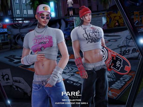 K Pop Boy Groups, Mens Crop Top, Cool Piercings, Sims 4 Ideas, The Pride, The Sims4, Sims 4 Custom Content, Ts4 Cc, Cc Finds