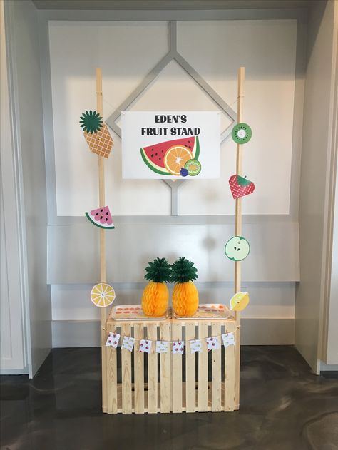 Birthday girl fruit stand, tutti frutti, two-tti frutti, tutti fruity, two-tti fruity Fruit Stand Party, Fruit Stand Ideas, Fruity Party, Twotti Fruity, Tutti Frutti Birthday Party, Tutti Frutti Party, Fruit Birthday Party, Fruit Birthday, Baby Fruit