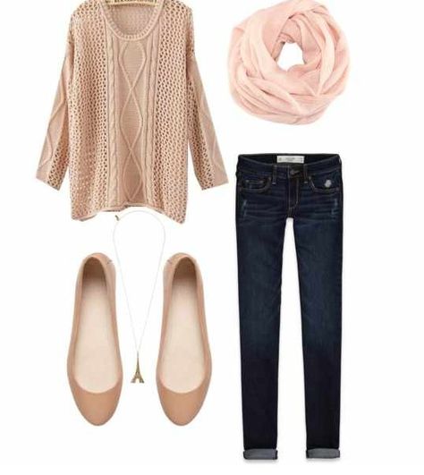 Blush// Nude Flats, Pretty Ballerinas, Plain Outfits, Fall Winter Outfits, Outfits Casuales, Sweater Weather, Ballerinas, Passion For Fashion, Autumn Winter Fashion