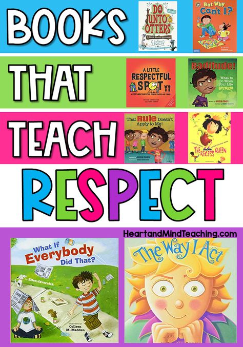 Looking for a list of respect books for kids? These children's books about respect for the classroom help teach kids to show respect in their words and behavior. Check out the book reviews and plan your classroom guidance lessons. #charactereducation #selbooks Respect Lesson For Kindergarten, Respect Kindergarten Activities, Picture Books About Respect, Respect Lessons Elementary, Respect Crafts For Kids, Respect Lessons For Kids, Sel Lessons Kindergarten, Respect Activities For Kids, Respect Classroom