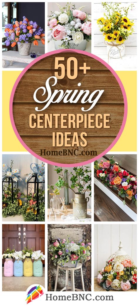 Basket Centerpieces Table, Spring Table Settings Ideas, Spring Centerpieces Diy, Spring Centerpiece Ideas, Spring Flower Arrangements Centerpieces, Summer Table Centerpieces, Spring Table Centerpieces, Spring Centerpieces, Banquet Centerpieces