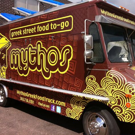 Greek Food Truck, Breakfast Pita, Denver Food, Food Truck Catering, Homemade Tzatziki, Replace Coffee, Food Truck Ideas, Truck Business, Food Truck Business