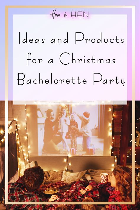 13 ideas and products for a Christmas Bachelorette Party | How to Hen. If you have a bride who is crazy about Christmas, check out my blog post with lots of festive fun on everything from food to decor to games for an awesome Xmas themed bachelorette weekend. Christmas Hen Party, Christmas Bachelorette Party, Christmas Bachelorette, Bachelorette Party Activities, Edible Luster Dust, Hen Party Decorations, Themed Bachelorette, Hen Weekend, Fun Christmas Activities