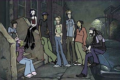 'Downtown'...another cool animated show from MTV that they took off the air!!! Grunge Art, Arte Sketchbook, Dessin Adorable, Funky Art, Cartoon Art Styles, Aesthetic Art, Mtv, Cartoon Art, Aesthetic Pictures