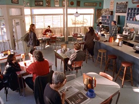 Luke's Diner , Gilmore Girls Luke’s Diner Layout, Lukes Diner Layout, Luke’s Diner Aesthetic, Lukes Diner Aesthetic, Luke’s Diner, Diorama Town, Gilmore Girls Town, Taylor Doose, Gilmore Girls Lukes Diner