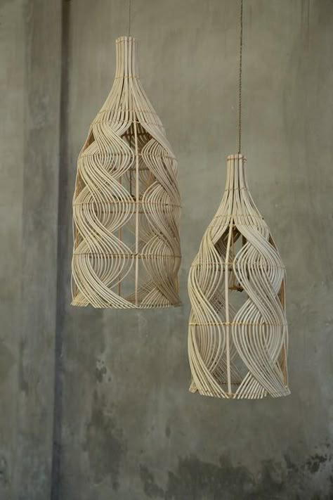 LIGHTING | pendant– Page 2 – Green Design Gallery Macrame Lustre, Wicker Hanging Light, Bali Home Decor, Unique Lamp Shades, Rattan Pendant, Tropical Home Decor, Floor Lamp Shades, Pendant Shade, Rattan Pendant Light