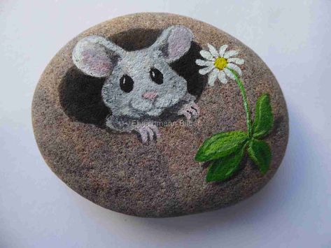 Animal Rock Painting Ideas, Stone Painting Ideas, Rock Kunst, Stone Pictures Pebble Art, Garden Rock Art, Diy Rock Art, Painted Rock Animals, Stone Art Painting, Painted Rocks Kids