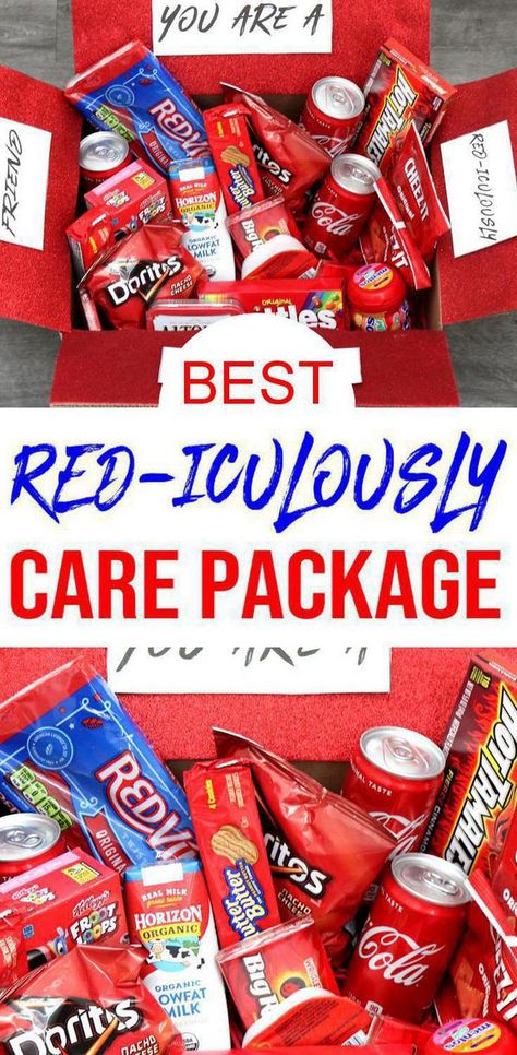 Diy Care Package Ideas, Cute Care Package Ideas, Cute Care Package, Homemade Care Package, Homemade Gift Boxes, Diy Care Package, College Survival Kit, Care Package Ideas, Birthday Care Packages