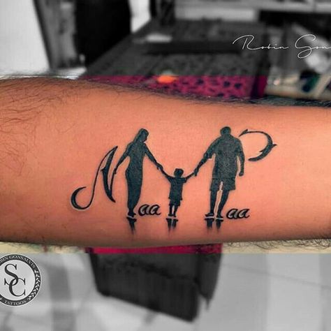 Paa Tattoo Design, Pa Tattoo, Tattoo Design For Men, Wrist Tattoos Girls, Mom Dad Tattoo Designs, Family Tattoo Designs, Mom Tattoo Designs, Shiva Tattoo Design, Om Tattoo