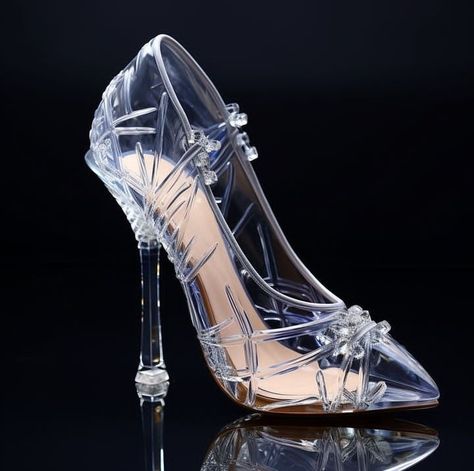 Glass Slipper Heels, Slipper Heels, Cinderella Heels, Magic Shoes, Glass Heels, Cinderella Slipper, Fairy Shoes, Heels Aesthetic, Glass Shoes