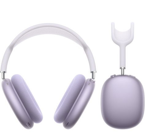 AirPods Max - Purple Purple Airpods Max Aesthetic, Airpod Max Purple, Purple Apple Products, Apple Air Max Headphones, Apple Airpods Max Aesthetic, Apple Headphones Aesthetic, Purple Air Max, Purple Airpods, Purple Headphones