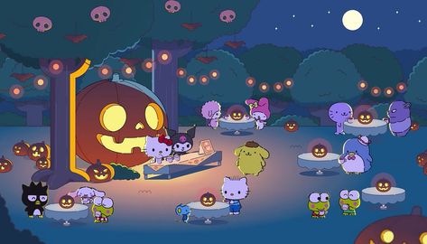 Hello Kitty And Friends Halloween, Wallpaper Backgrounds Halloween, Hello Kitty Halloween Wallpaper, Backgrounds Halloween, Desktop Wallpaper Fall, Halloween Desktop Wallpaper, Flower Desktop Wallpaper, Halloween Hello Kitty, Hello Kitty And Friends