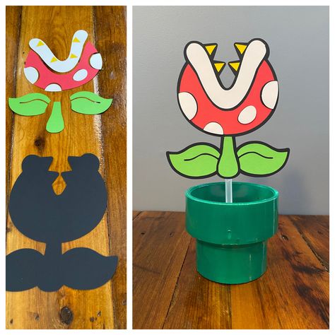 Mario Table Centerpiece, Mario Table Decorations, Mario Party Centerpieces, Super Mario Bros Centerpiece Ideas, Mario Birthday Party Centerpieces, Mario Bros Centerpieces Ideas, Super Mario Centerpieces, Mario Centerpieces, Super Mario Brothers Birthday Party