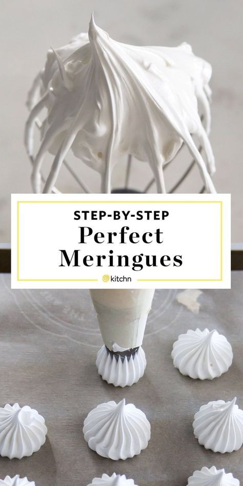 Meringue Cookies Recipe, Easy Meringues, How To Make Meringue, French Meringue, Meringue Cookie Recipe, Baked Meringue, Meringue Desserts, Meringue Recipe, Torte Cupcake