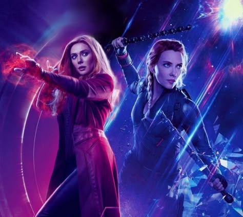 Wanda And Natasha, Natasha Romanoff Black Widow, Wanda Maximoff Scarlet Witch, Наташа Romanoff, Marvel Comics Funny, Black Widow Avengers, Best Marvel Characters, Black Widow Natasha, Scarlet Witch Marvel