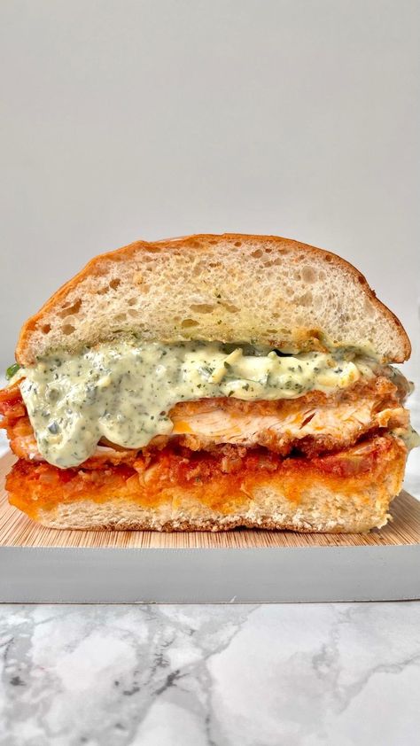 CHICKEN PARM SANDWICH — Desert Island Dishes Marry Me Chicken Sandwich, Ciabatta Sandwich Recipes Chicken, Chicken Pane, Italian Chicken Sandwiches, Chicken Tomato Sauce, Easy Chicken Parm, Chicken Parm Sandwich, Parmesan Sandwich, Pesto Mayo