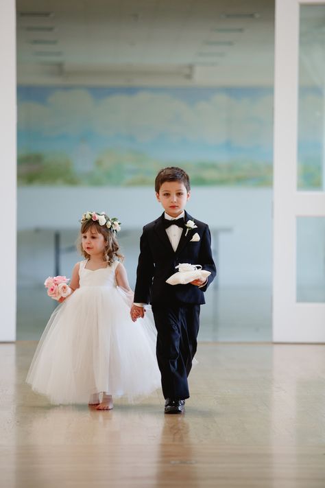 Kids At Wedding, Flower Girl And Ring Bearer, Kids Wedding Hair, Bouquets Of Roses, Kids Hairstyles For Wedding, Wedding Hair Styles, Blush Cream, Kids Wedding, Refined Wedding