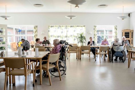 Nursing Homes, Nursing Home Aesthetic, Nursing Homes Architecture, Nursing Home Design, Director Of Rehab Nursing Homes, Eldery House Architecture, Assisted Living Architecture, Elderly Care Center Architecture, Elderly Care Center