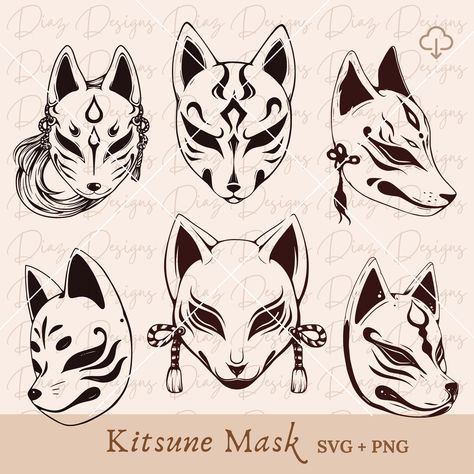 Japanese Fox Mask Drawing, Japanese Fox Mask Full Face, Japanese Masks Art, Fox Mask Drawing, Oni Oc Male, Kitsune Mask Tattoo Design, Kitsune Mask Drawing, Kitsune Mask Art, Fox Mask Tattoo